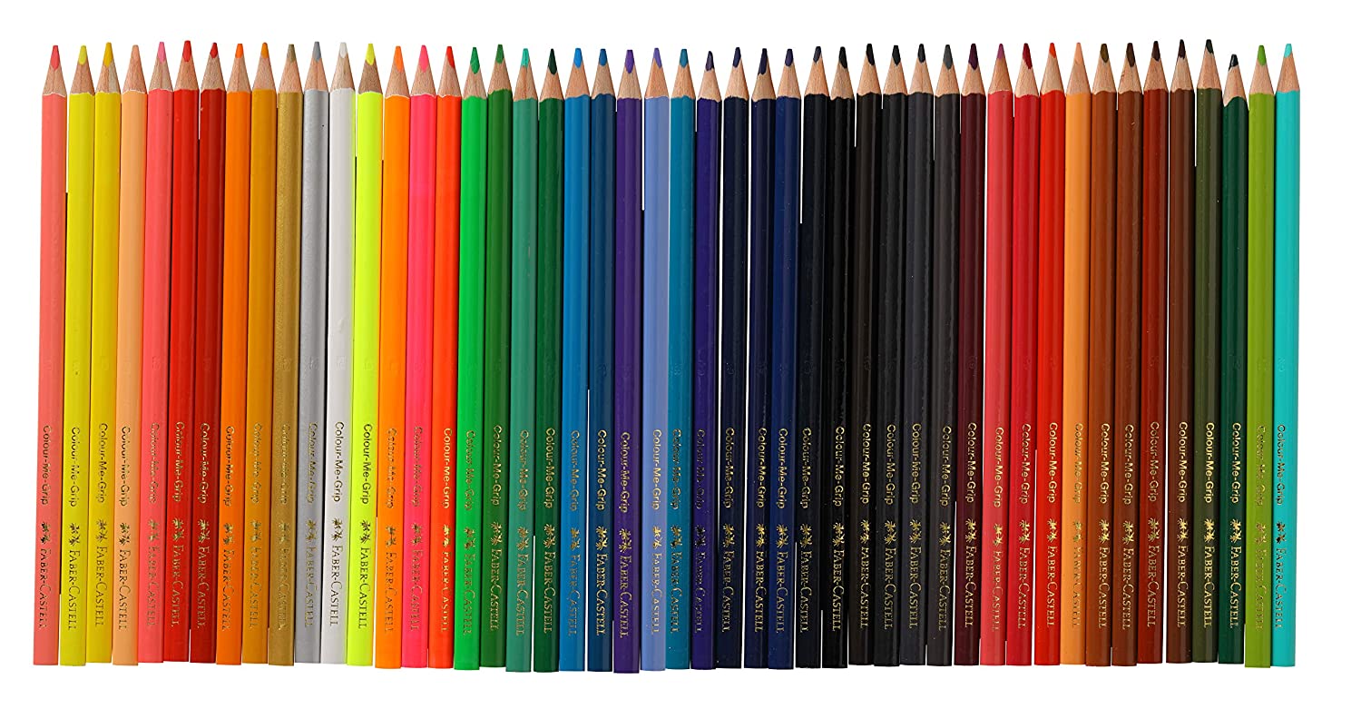 FABER-CASTELL 48 Triangular Shaped Color Pencils