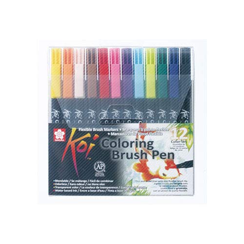 Doms Pastel Brush Pen 14 Shades 