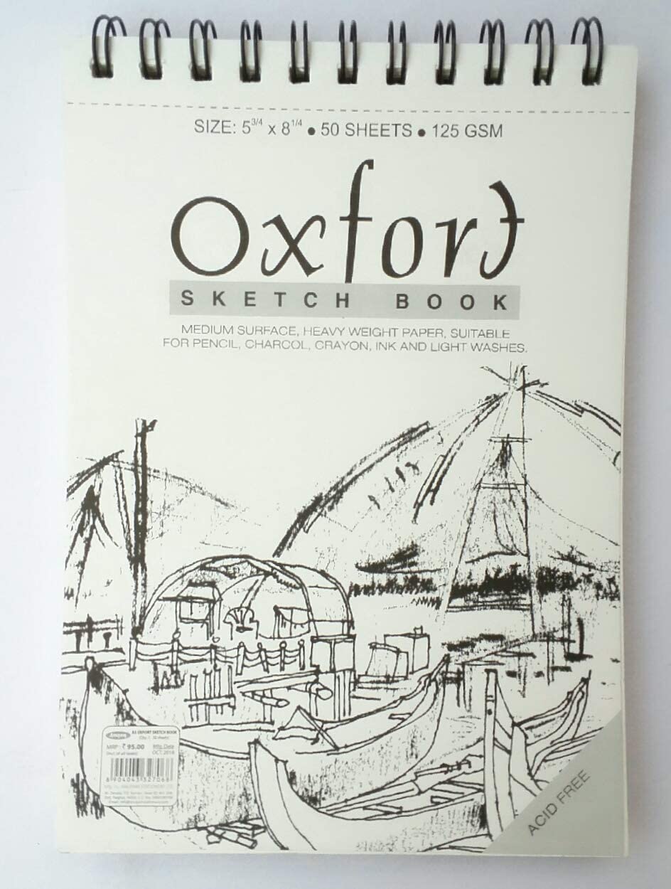 Buy Anupam Oxford Sketchbook A4A5A6  Landscape  128 Pages  140 GSM   Hard Bound online in India  Hello August