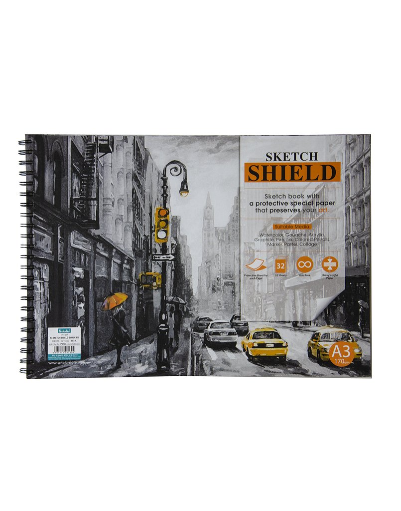 A3 sketch book, 140 GSM, recyclable 50 sheets – DoodleDash.