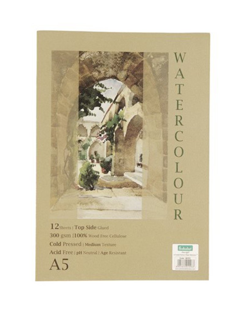 Scholar Water Color Pad A5 12st 300gsm WCW2 CP - Starbox