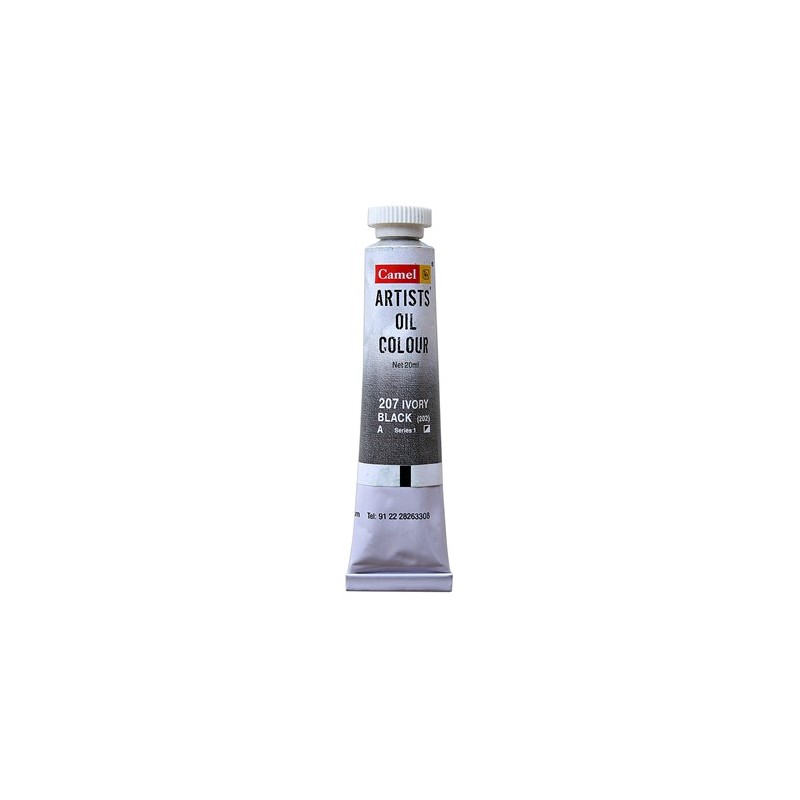 CAMEL ARTIST OIL COLOUR 20ML-207  IVORY BLACK