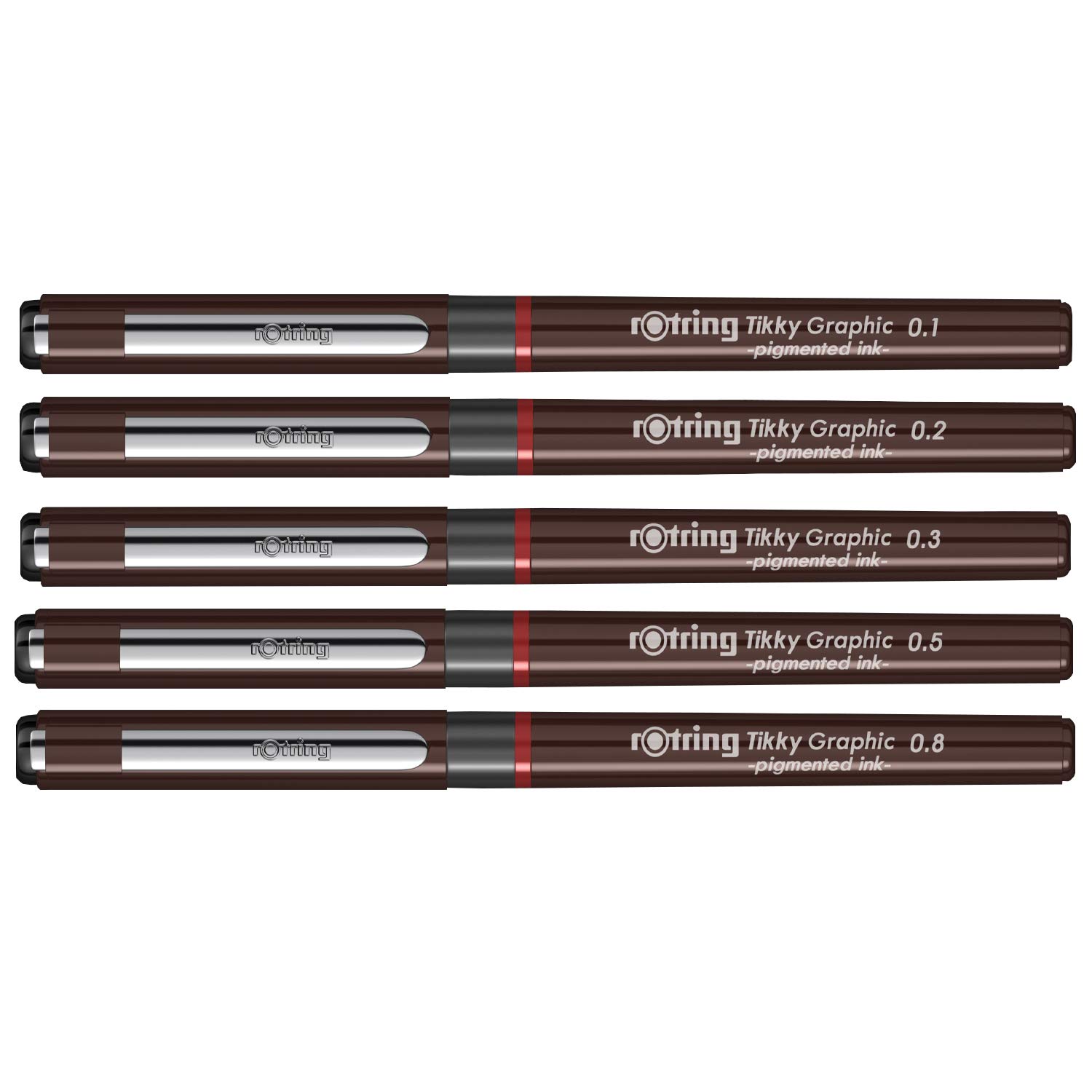 Rotring 3 pen set 0.2, 0.4, 0.8mm