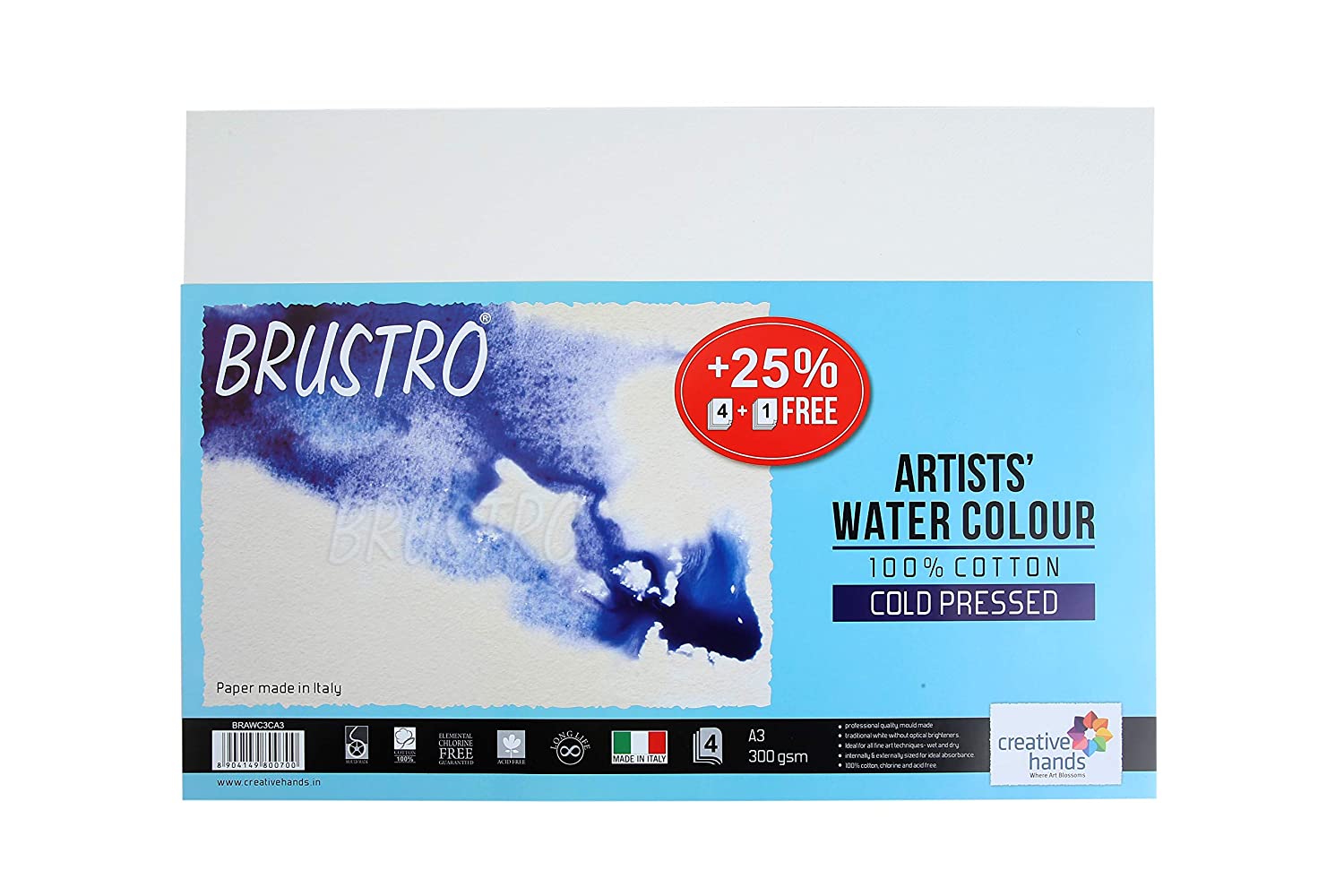 Scholar Water Color Pad A5 12st 300gsm WCW2 CP - Starbox