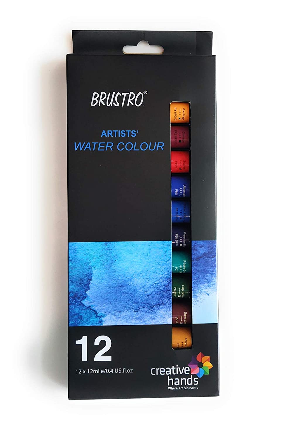 BRUSTRO Artists Watercolour Set of 12 Colours X 12ML Tubes - Maxa  Enterprises