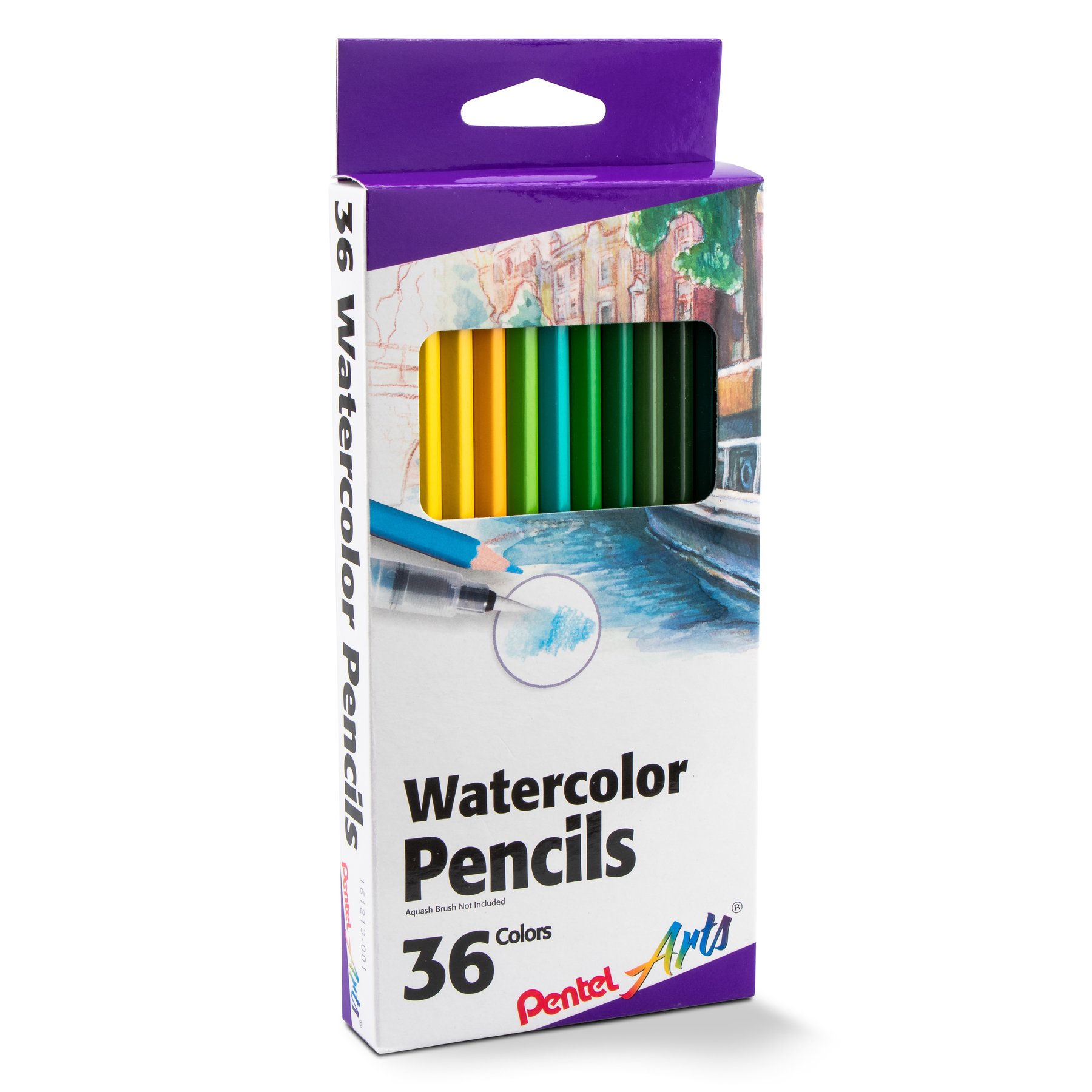 Pentel Arts Watercolor Pencil Set - Assorted Colors (Cb9-36)