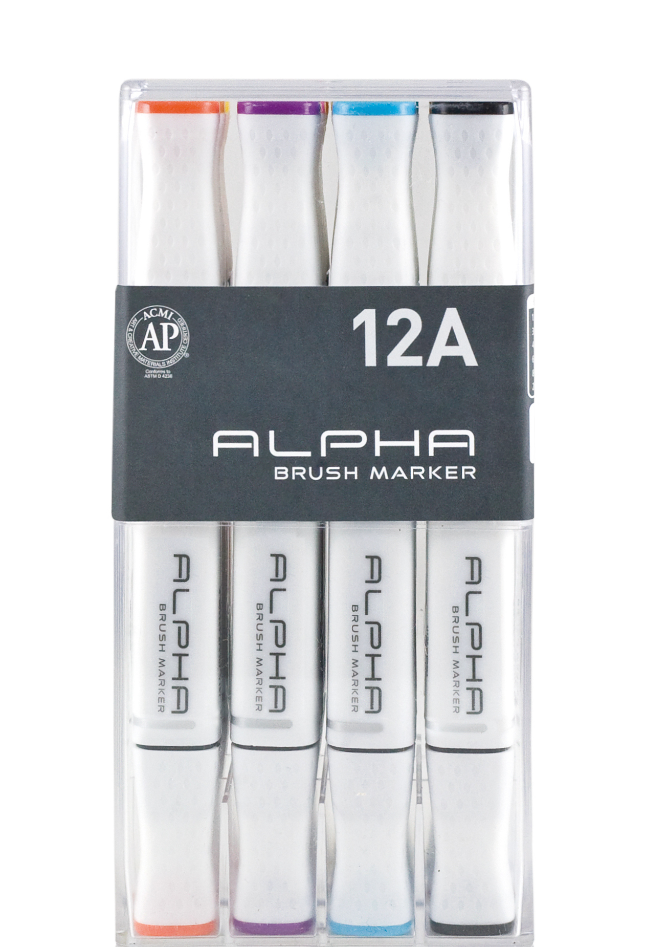 ALPHA Marker 12A Brush Marker - Basic Set