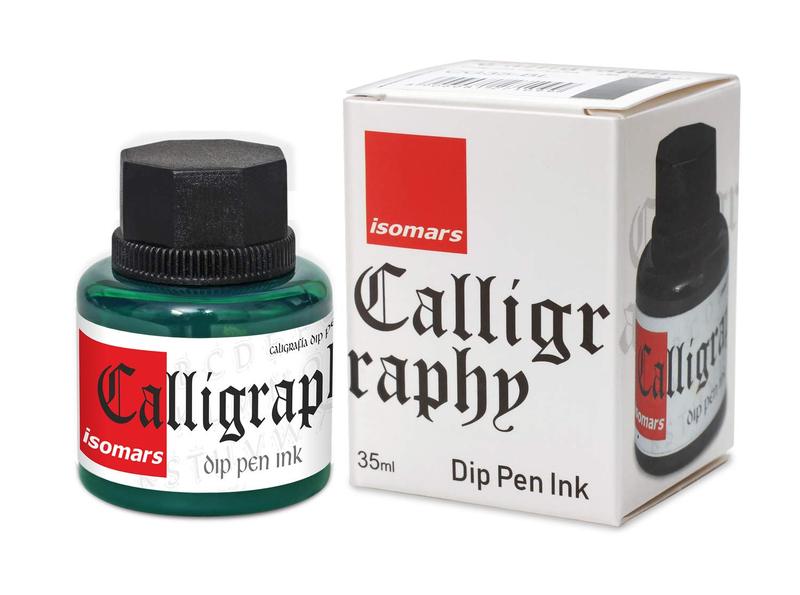 Isomars Calligraphy Dip Pen Inc. 35ml - Green