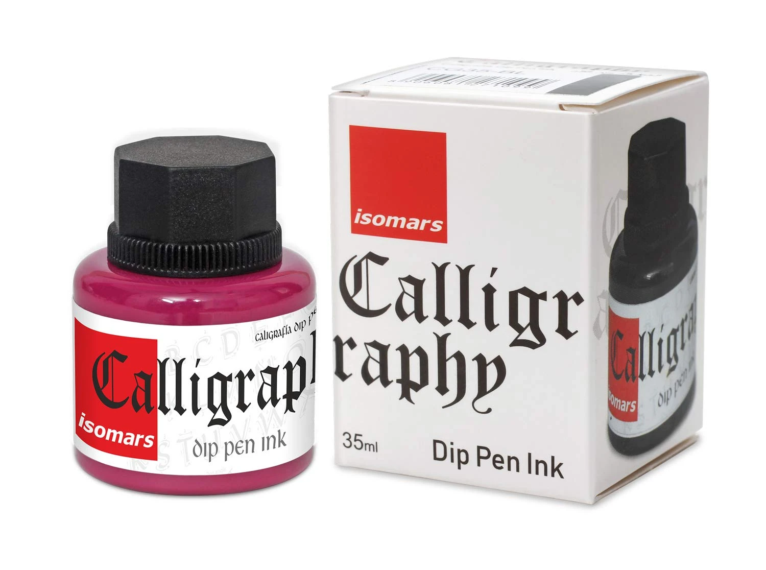 Isomars Calligraphy Dip Pen Ink 35ml - Pink