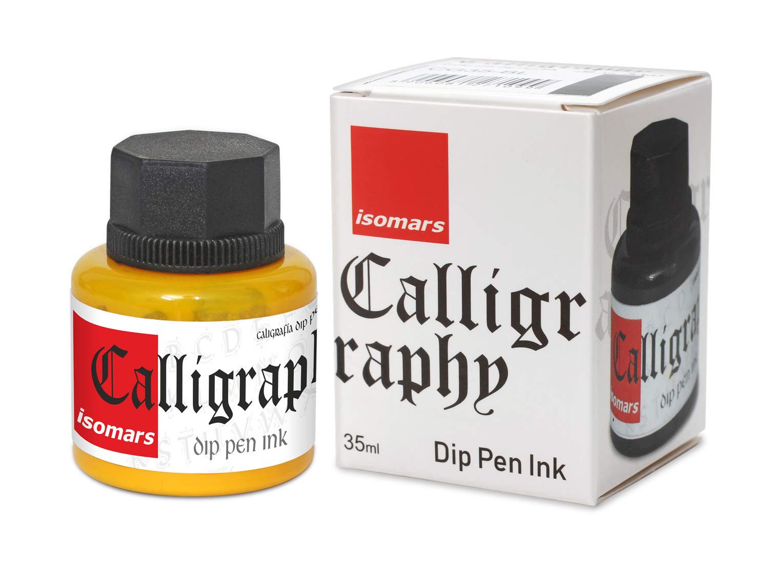 Isomars Calligraphy Dip Pen Ink 35ml - Yellow