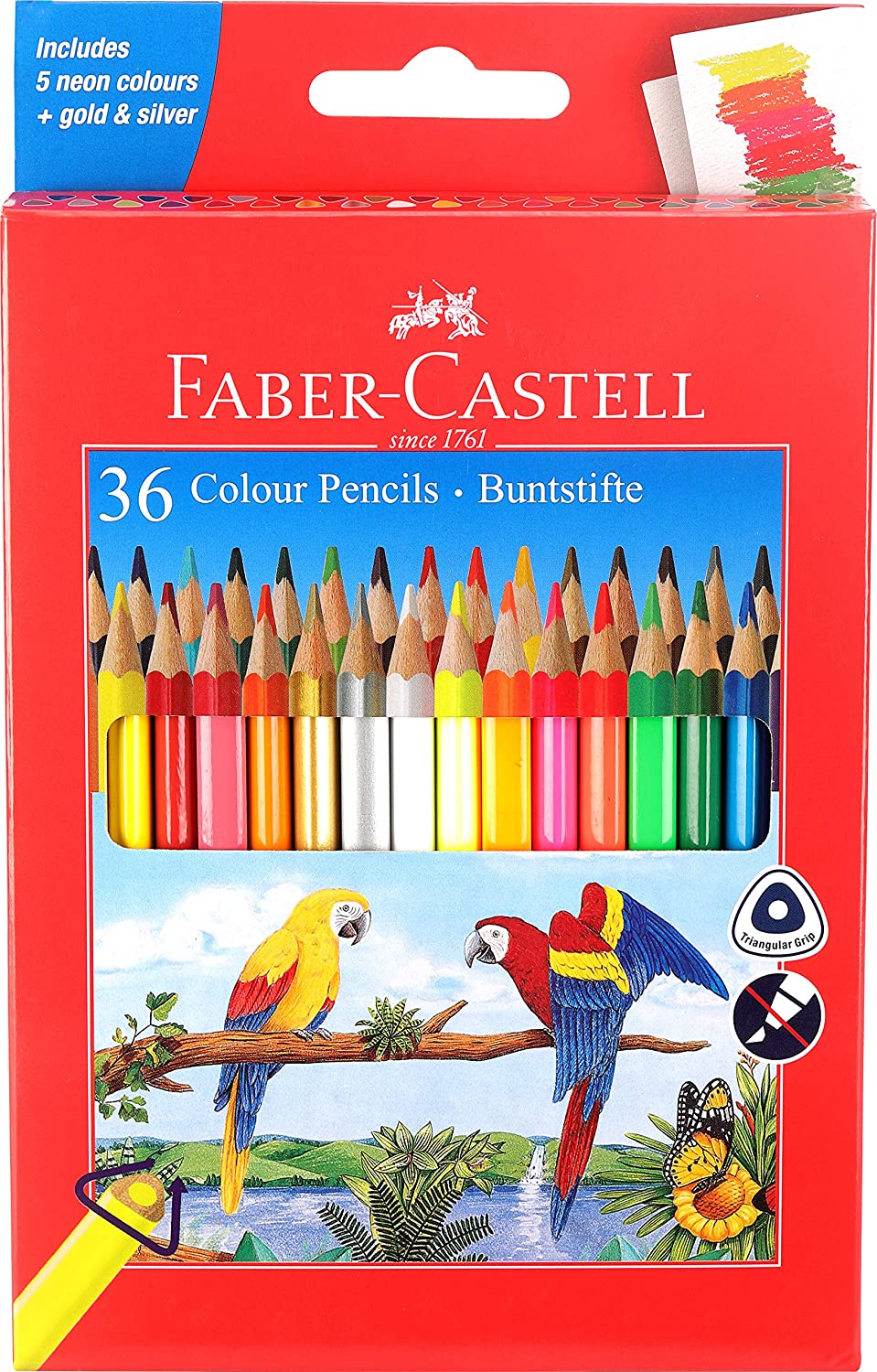 Faber-Castell 36 Triangular Colour Pencils