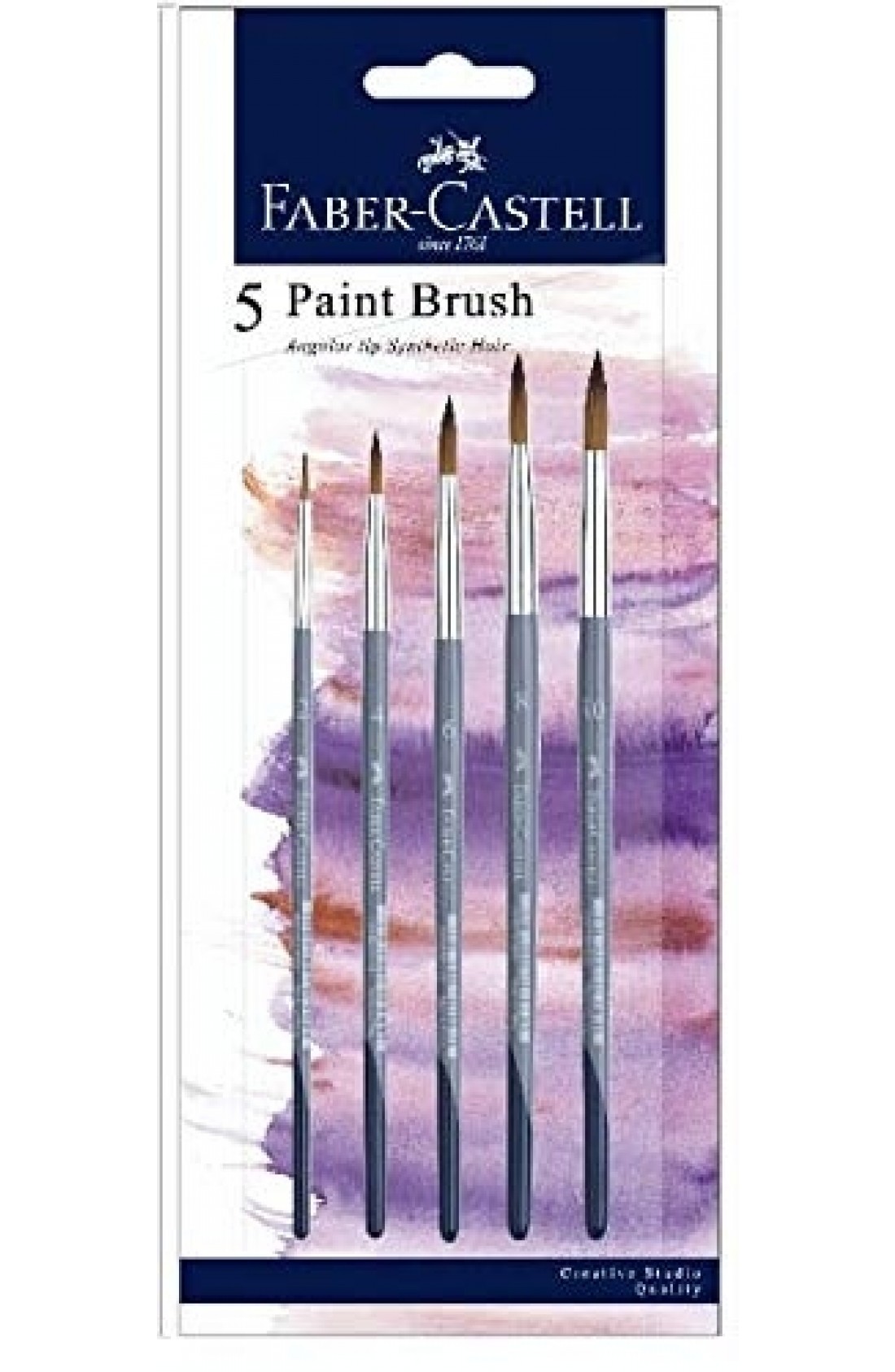 Faber-Castell Flat Synthetic Round Brushes (6,8,12,14,16)