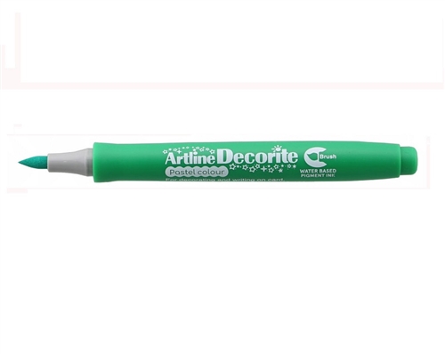 Artline Decorite Brush Marker Pen for Card, Glass, Metal and Plastic (Green)