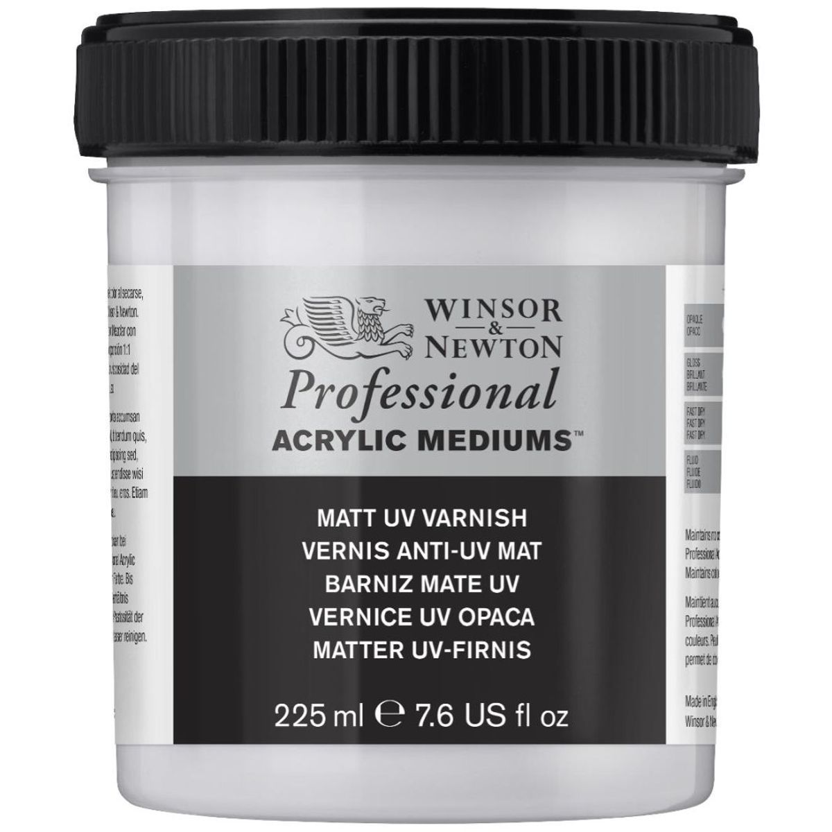 Winsor & Newton Acrylic Matte UV Varnish  (225 ml)
