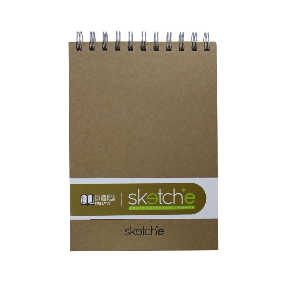 thumbnail image 2 of Clairefontaine A6 Spiral Sketch Book – 90 Plain Leaves, Blank Paper Journal, Made In France 2 of 3