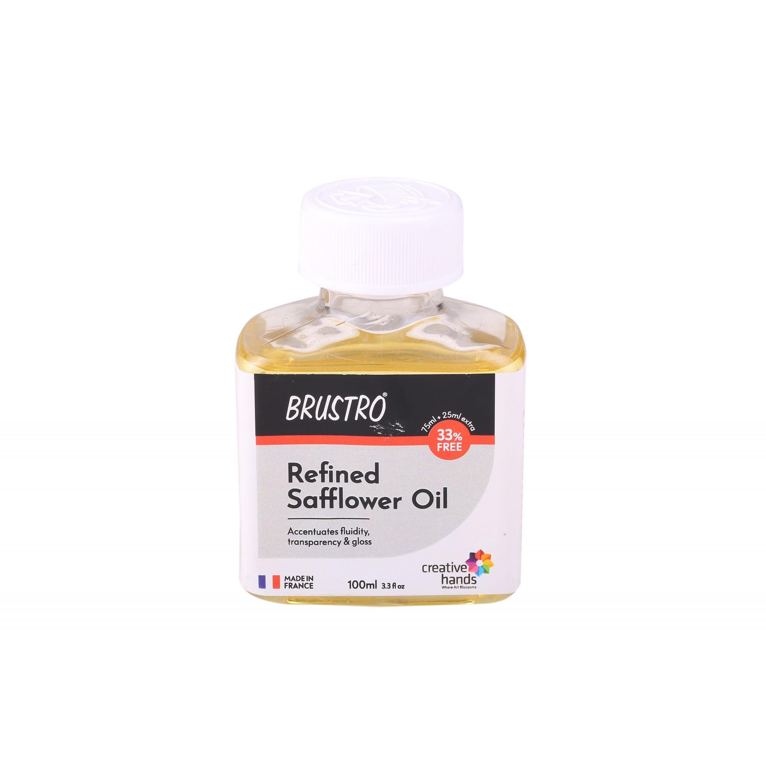 Brustro Professional Refined Safflower Oil 100ml (75ml + 25ml Free)