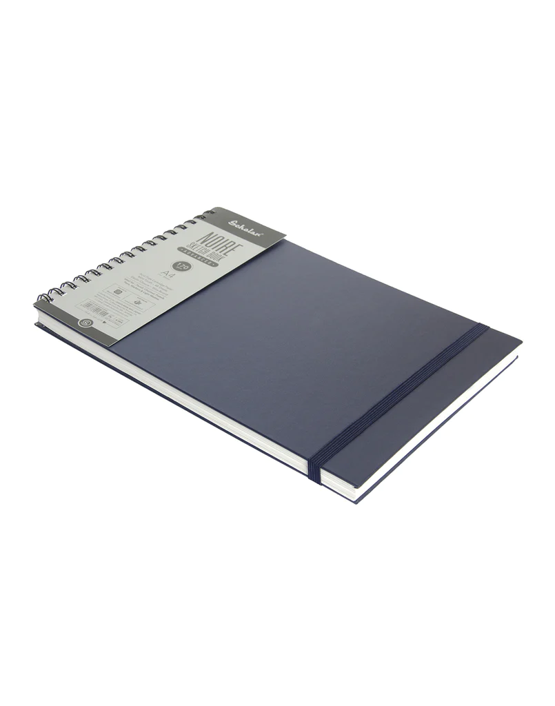 Scholar A4 Noire Sketchbook - Advanced (Blue, 170 Gsm, Wire Bound) (AJW4-B)