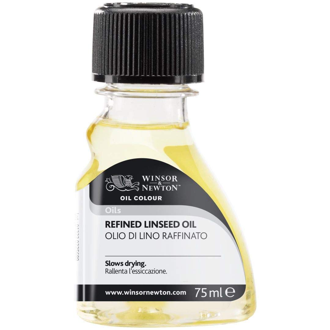 Winsor and Newton Refined Linseed Oil Bottle - 75 ML