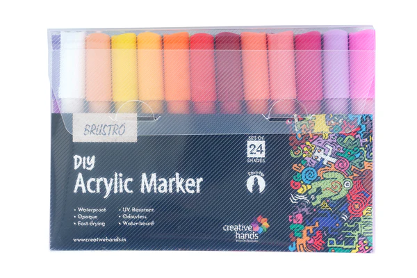 Brustro Acrylic (DIY) Marker Set of 24