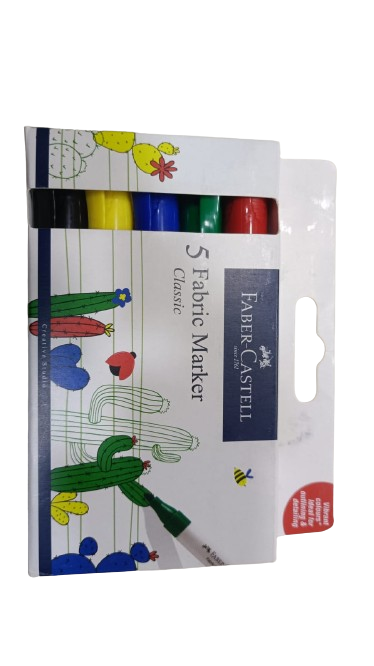 Faber-Castell Fabric Marker Set of 5